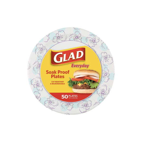Glad Round Disposable Paper Plates for All Occasions