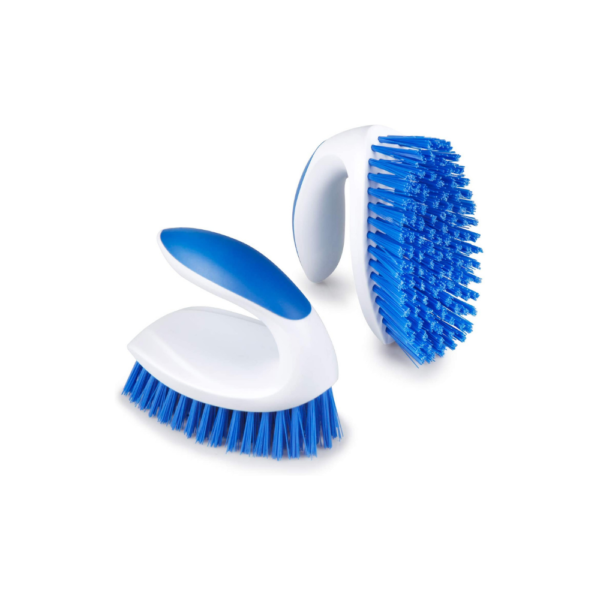 EXEGO 2 Pack Scrub Brushes Set Flexible Stiff Bristles